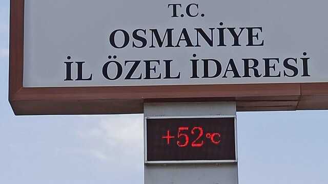 Osmaniye'de termometreler 52 dereceyi gösterdi