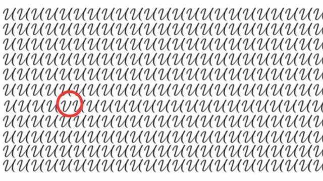 Beyin yakan IQ testi: En zeki kişiler bile gizlenen 'V' harfini 5 saniyede bulamıyor