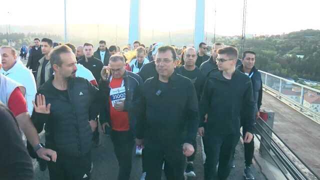 45. İstanbul Maratonu'na katılan İmamoğlu'na soruldu: Kılıçdaroğlu'ndan helallik isteyecek misiniz?
