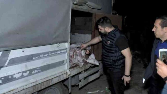 At eti kesim merkezine baskın! Kilolarca at eti bulundu, 3 hayvan kurtarıldı