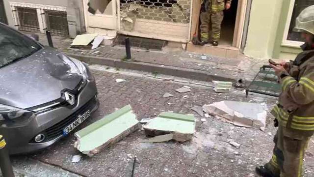 Tadilattaki binada doğal gaz patlaması! 1 işçi yaralandı