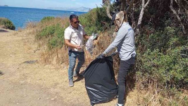 Tatilciler gitti, çöpleri kaldı! Bodrum'da 9 günde 7 bin 800 ton çöp çıktı