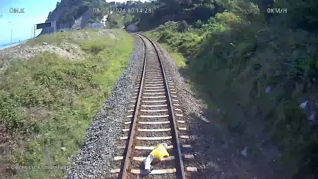 Demans Hastası Kadının Tren Kazası Görüntüleri Ortaya Çıktı