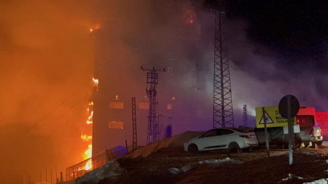 Bolu'daki otel yangınından ilk görüntüler