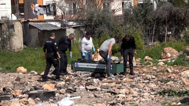 Antalya'da boş arazide kadın cesedi bulundu