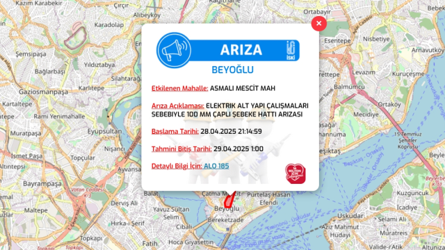 İstanbul BEYOĞLU su kesintisi! 28-29 Nisan İSKİ Beyoğlu su kesintisi ne zaman bitecek, sular ne zaman gelecek?
