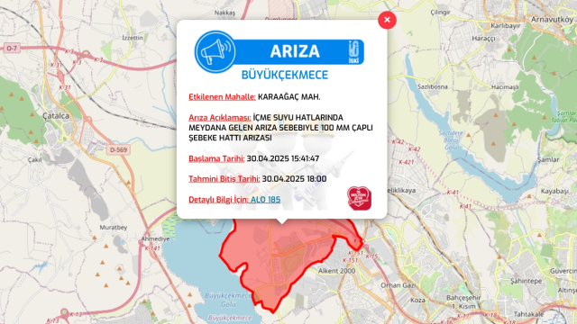 İstanbul BÜYÜKÇEKMECE su kesintisi! 30 Nisan İSKİ Büyükçekmece su kesintisi ne zaman bitecek, sular ne zaman gelecek?