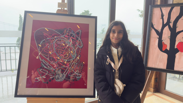 Küçük Ressam Zeynep Reyyan Gören'den ilk sergi