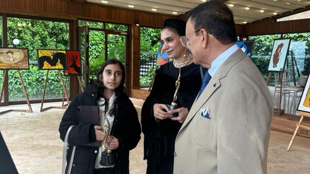 Küçük ressam Zeynep Reyyan Gören'den ilk sergi