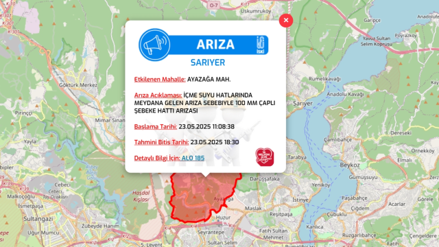 İstanbul SARIYER su kesintisi! 23-24 Mayıs İSKİ Sarıyer su kesintisi ne zaman bitecek, sular ne zaman gelecek?