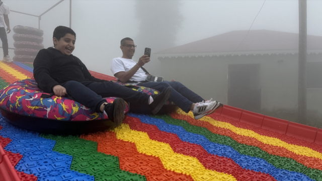 Karadeniz'de Adrenalin Dolu Bir Deneyim: Hıdırnebi Yaylası'nda Renkli Kaydırak