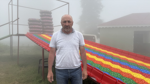 Karadeniz'de Adrenalin Dolu Bir Deneyim: Hıdırnebi Yaylası'nda Renkli Kaydırak