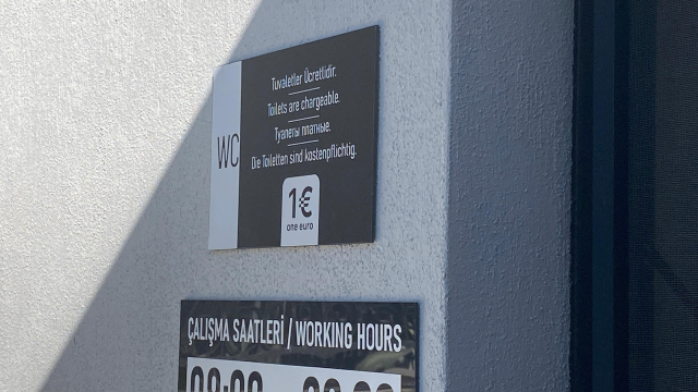 Euro üzerinden mesai saatli tuvalet ücreti