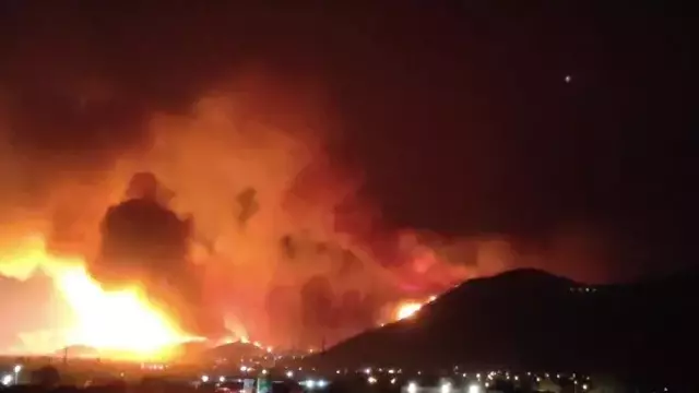 Bursa'da felaket gecesi! Yangın yerleşim yerlerine yaklaşıyor
