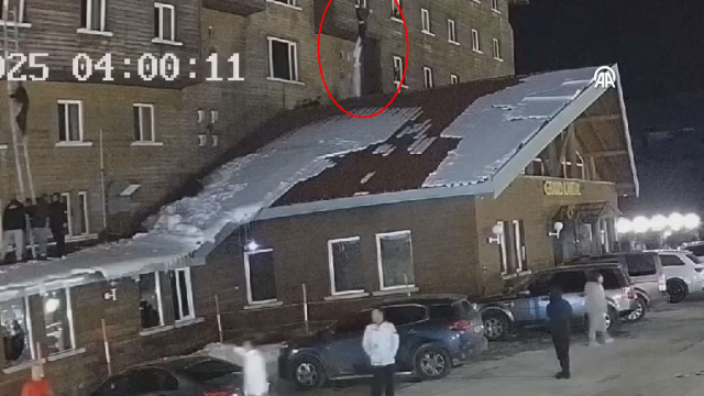 Kartalkaya'da faciasına ilişkin yeni görüntüler! Çarşaf sarkıtıp canlarını kurtarmaya çalıştılar