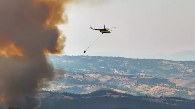 Bursa'daki Orman Yangını Dumanı Kent Merkezine Ulaştı