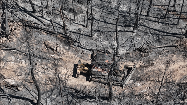 10 orman işçisinin şehit olduğu alan! Araçlar küle dönmüş, yerde sürükleme izleri