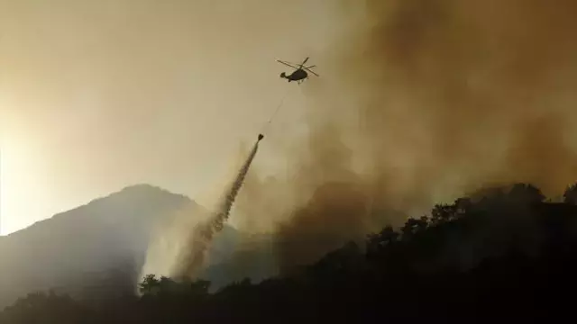 Karabük'te ormanlık alanda yeniden yangın çıktı