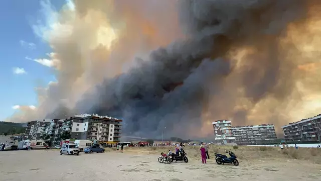 Çanakkale'de Orman Yangını Paniğe Neden Oldu