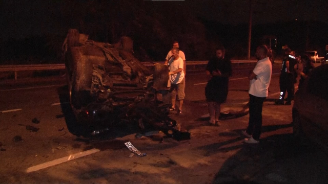Beykoz'da Kaza: 4 Kişi Yarasız Kurtuldu