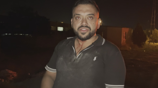 Çukura düşen aracını çıkarırken başına saçma isabet etti