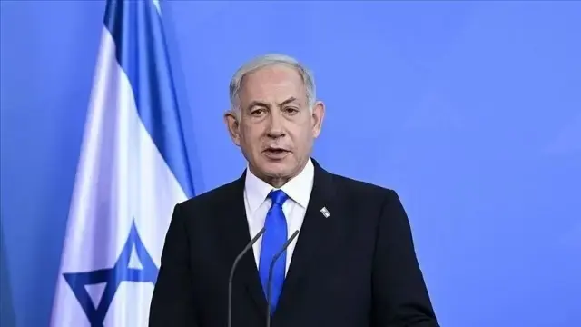 Netanyahu açıklama yaparken