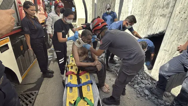 Mahsur kalan kişinin bulunduğu alana müdahale