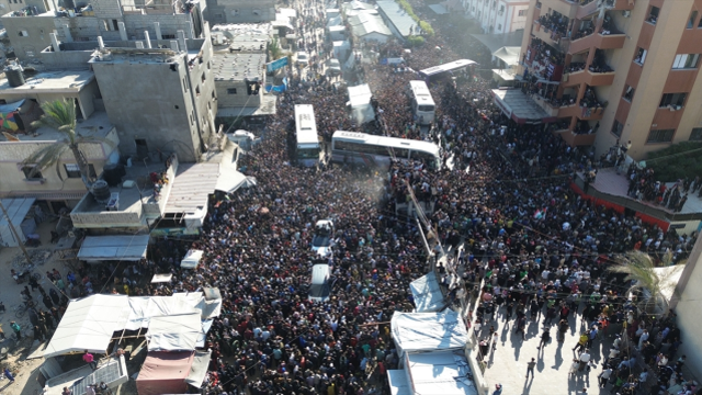 İsrail'in serbest bıraktığı Filistinli esirler Gazze'de