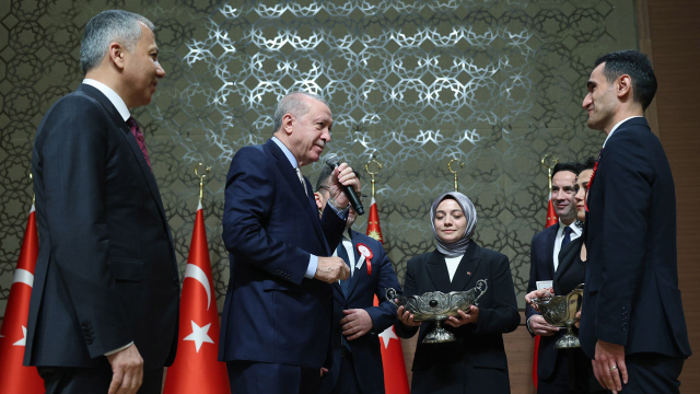 Kura töreninde Cumhurbaşkanı Erdoğan