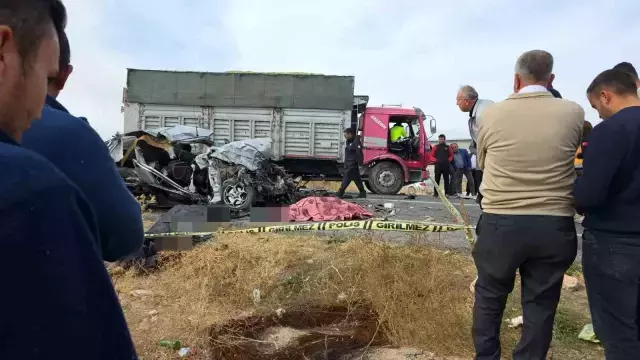 Aksaray'da trafik kazası görüntüsü
