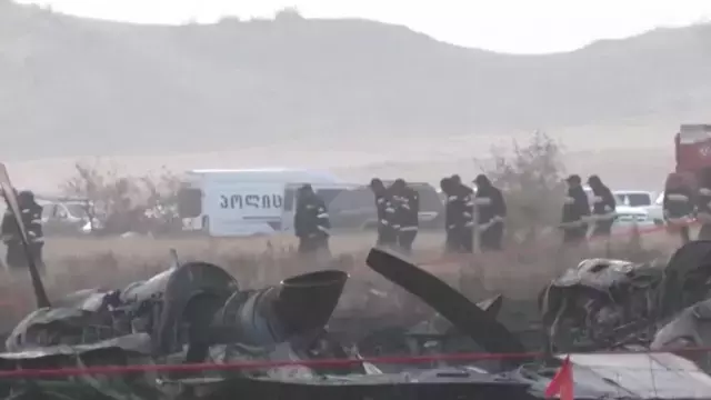 20 askerin şehit olduğu uçağın enkazından ilk görüntü