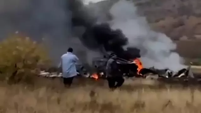 20 askerin şehit olduğu uçağın enkazından ilk görüntü