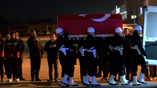 Şehit pilot Hasan Bahar'ın naaşı Türkiye'ye getirildi