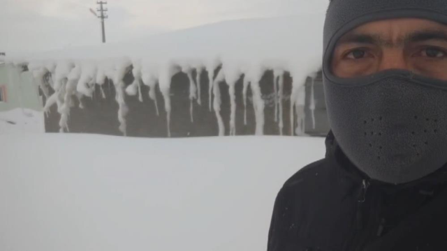 Ne Kamçatka, ne Alaska! Bina boyu kar yağdı