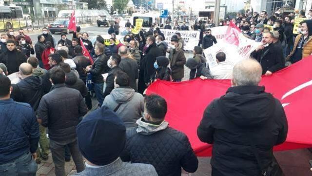 21 Evim şirketinin mağduru TMSF önünde eylem yaptı: Sadaka istemiyoruz, paramızı istiyoruz