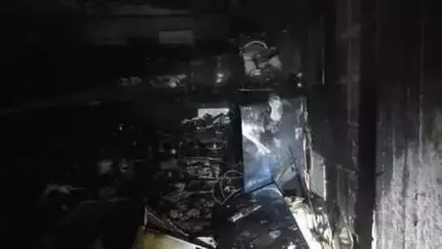 Mardin'de gaz sıkışması patlamaya neden oldu, çıkan yangın güçlükle söndürüldü