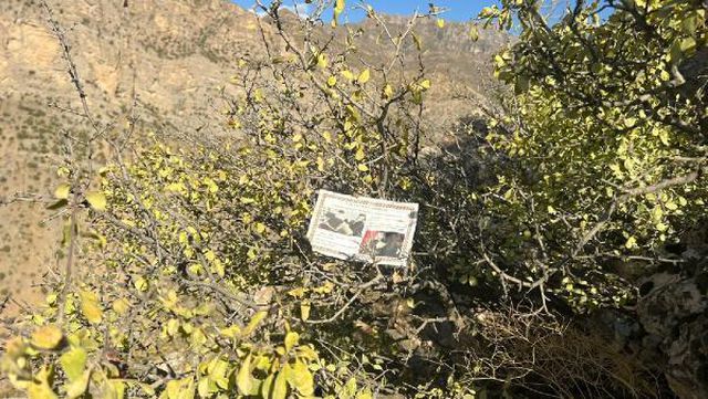 Mehmetçik, PKK'lı teröristlerin geçiş güzergahına 2 ayrı dilde bildiri attı