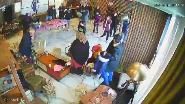 İkinci depreme anaokulunda yakalandılar, korku anları kameraya yansıdı