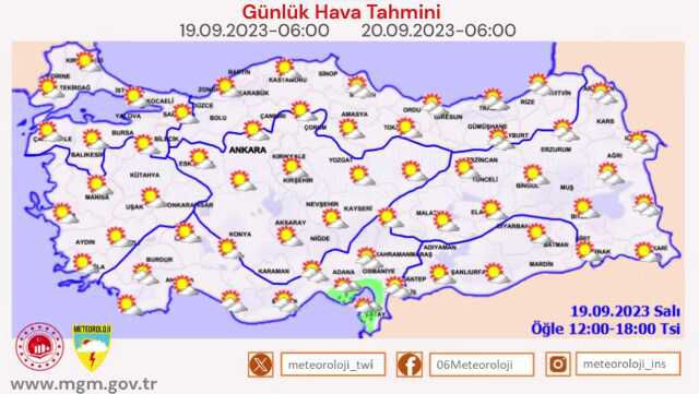 Hava durumu tahminleri il il yayınlandı! Adana ve Hatay'a gök gürültülü sağanak yağış uyarısı