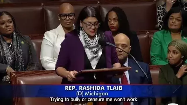 ABD Temsilciler Meclisi, Rashida Tlaib'i kınadı