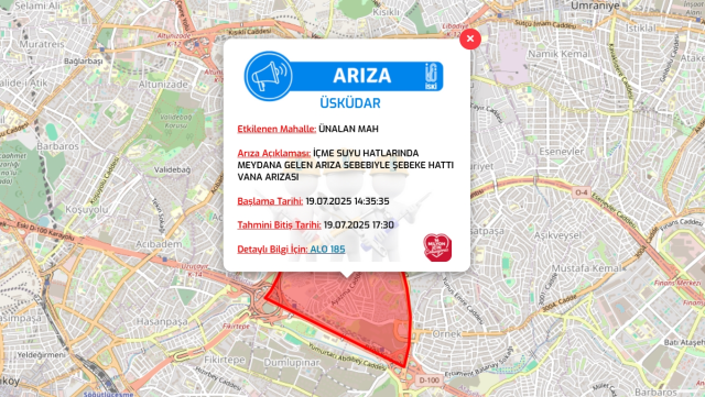 İstanbul ÜSKÜDAR su kesintisi! 19-20 Temmuz İSKİ Üsküdar su kesintisi ne zaman bitecek, sular ne zaman gelecek?