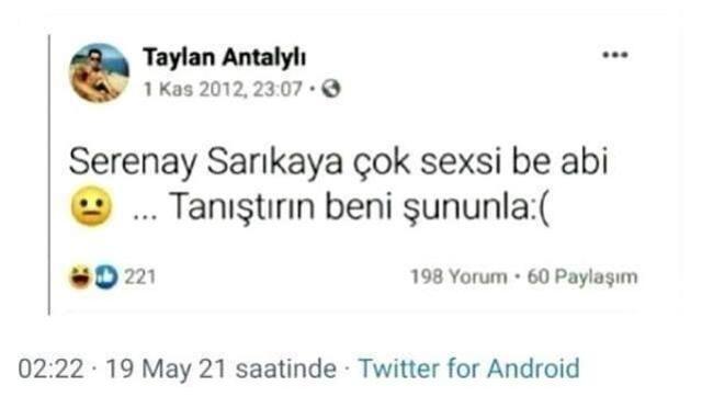 Taylan Antalyalı, Serenay Sarıkaya'nın büyük hayranı çıktı: Tanıştırın beni onunla