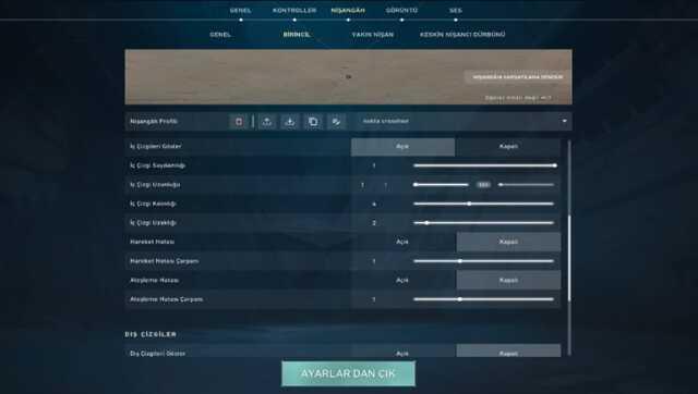 Valorant nokta crosshair nasıl yapılır? Valorant nokta crosshair ayarları nelerdir?