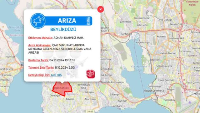 İstanbul İSKİ su kesintisi! 5-6 Ekim Esenyurt, Küçükçekmece, Maltepe, Beylikdüzü su kesintisi listesi! Sular ne zaman gelecek?