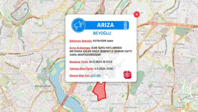 İstanbul İSKİ su kesintisi! 4-5 Kasım Bahçelievler, Beyoğlu, Ataşehir su kesintisi listesi! Sular ne zaman gelecek?