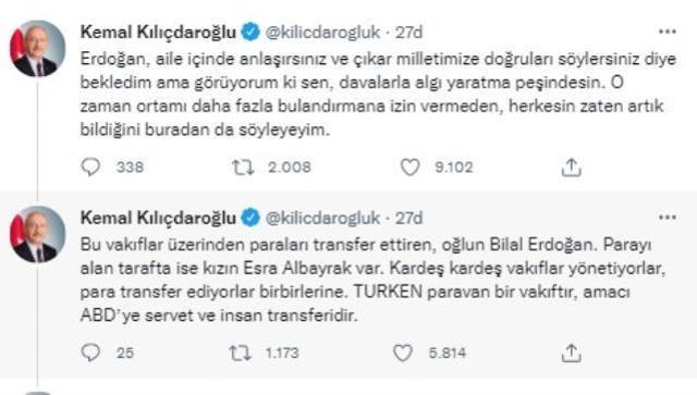 ABD'ye para aktarıldığını iddia eden Kılıçdaroğlu'ndan yeni paylaşımlar! Bu kez çok sert konuştu