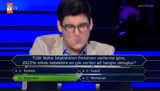 En çok verilen ekek ismi ne? TÜİK Nüfus İstatistikleri Portalının verilerine göre, 2023'te erkek bebeklere en çok verilen ad hangisi olmuştur?