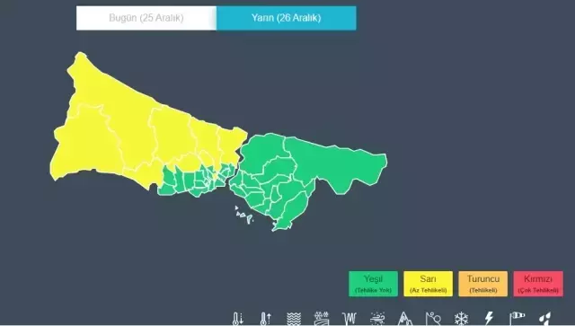 Valilikten İstanbul için fırtına uyarısı