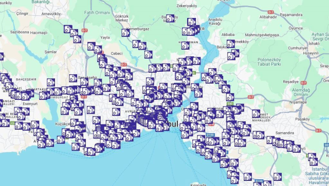 İstanbul'daki sabit radar noktaları 