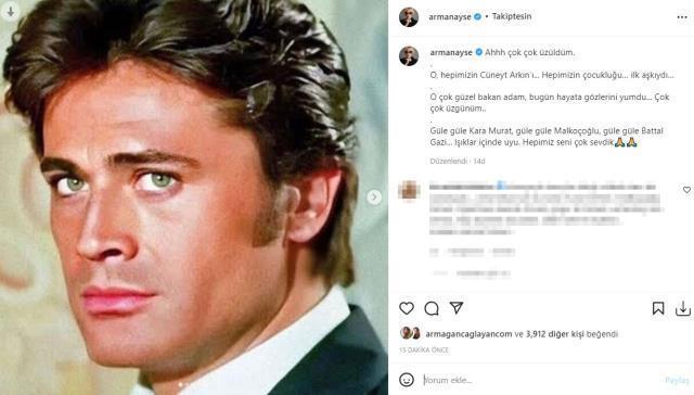 Cüneyt Arkın'ın ölümü sanat dünyasını yasa boğdu! Ünlülerden peş peşe paylaşımlar geldi